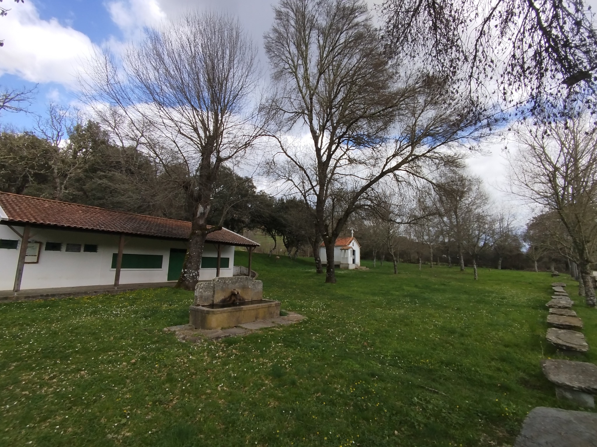 Paisagem de lameiros e bosques do Parque Natural de Montesinho, envolvente de Cova de Lua